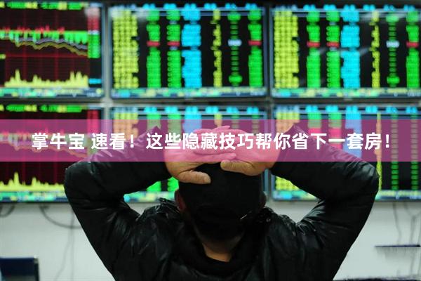掌牛宝 速看！这些隐藏技巧帮你省下一套房！