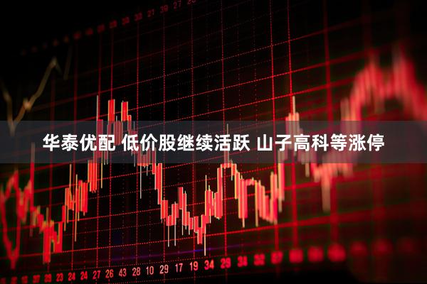 华泰优配 低价股继续活跃 山子高科等涨停