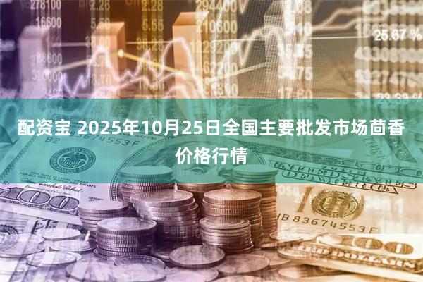 配资宝 2025年10月25日全国主要批发市场茴香价格行情